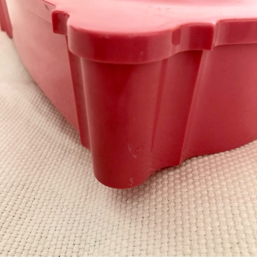 Vintage mid century 60's Plastic Pink Schwarz Bros Tissue Box Cover Floral - Picture 15 of 16